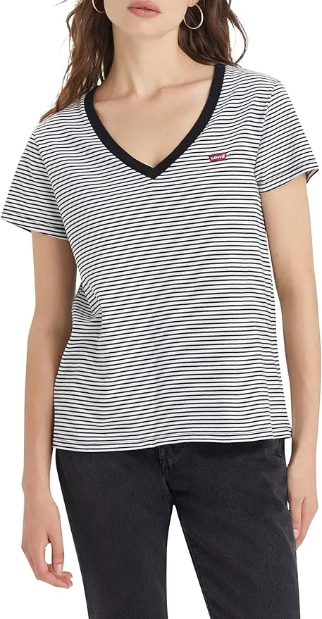 Levi'S The V-Neck Camiseta Mujer, Chesthit Logo
