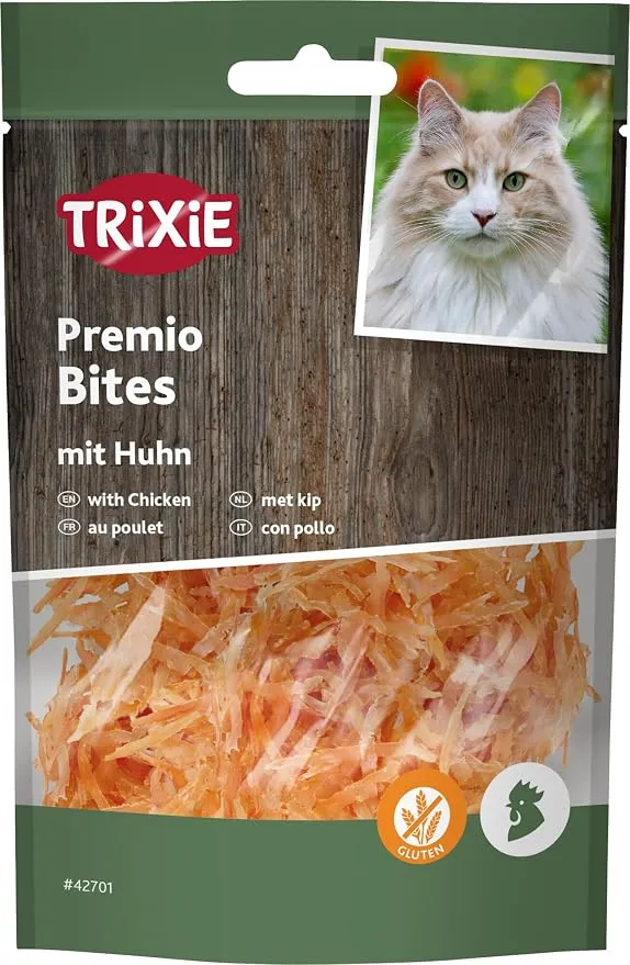TRIXIE Snack Premio Chicken Filet Bites Light para Gatos - 50g