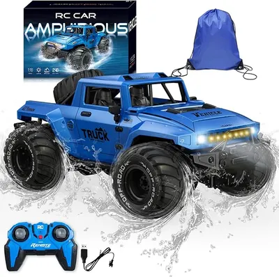 BORSCELLOR Coche Teledirigido Anfibio Monster Truck