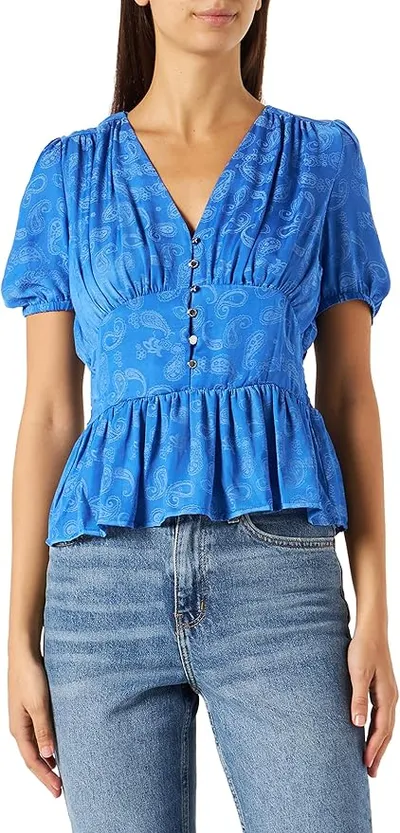 Morgan Top Boutonne en Jacquard MC 222-chub Blusas