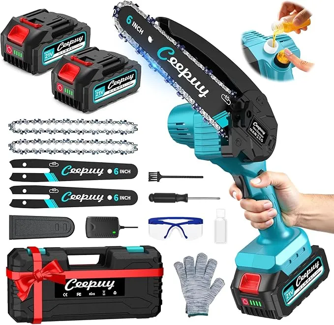 Mini Motosierra BaterÃa 6 Pulgadas