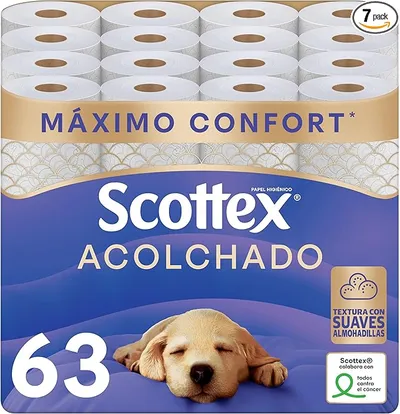 Scottex 63 Rollos Acolchado