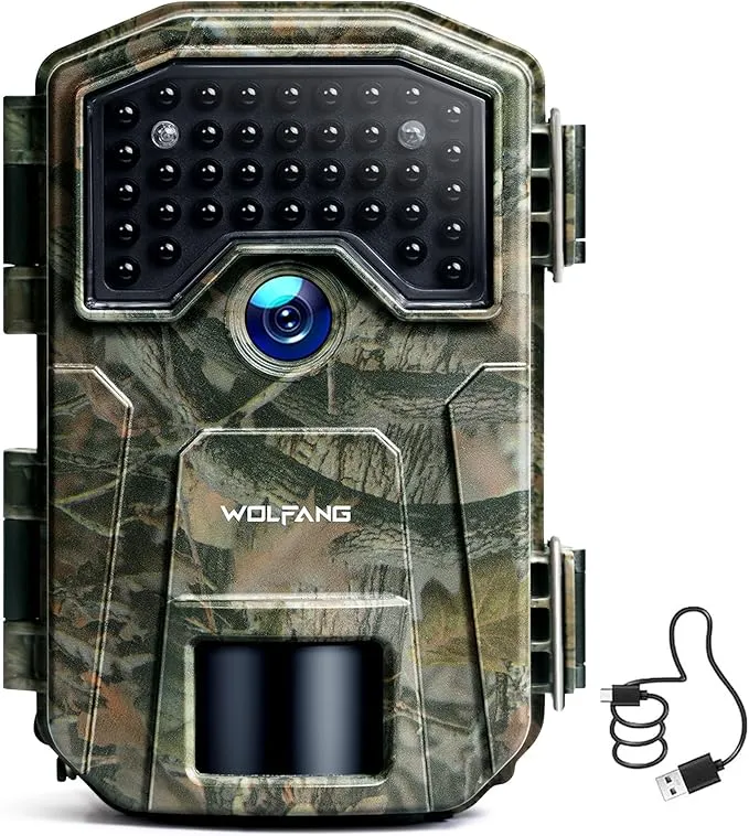 Cámara de Caza WOLFANG 4K 48MP con Visión Nocturna y Activación Rápida
