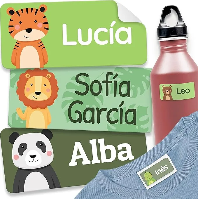 Melu Kids Etiquetas para Ropa Personalizadas - Pack Aventura (60 uds)