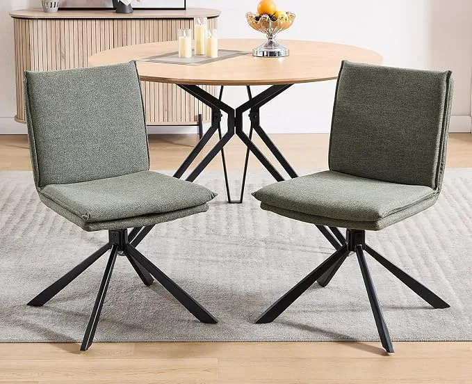 PACK 2 DAYALANE Sillas de Comedor Giratorias