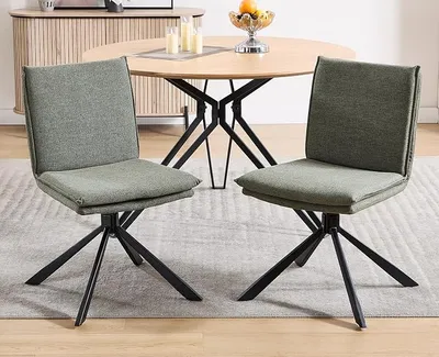 PACK 2 DAYALANE Sillas de Comedor Giratorias