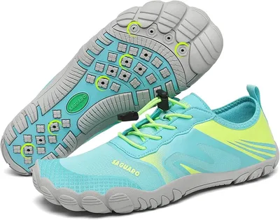 SAGUARO Mujer Hombre Escarpines - Barefoot Mujer Hombre Calzado Respetuoso Zapatillas Minimalistas Escarpines Agua Deportivas Zapatos Barefoot para Playa Surf Rio Piscina Turquesa, Gr.39