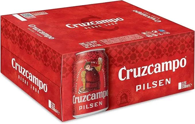 Cerveza lager Cruzcampo pack 12