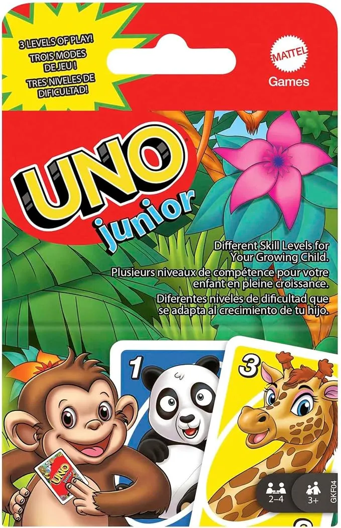 UNO Junior: Juego de Cartas de Mattel Games para Niños a Partir de 3 Años