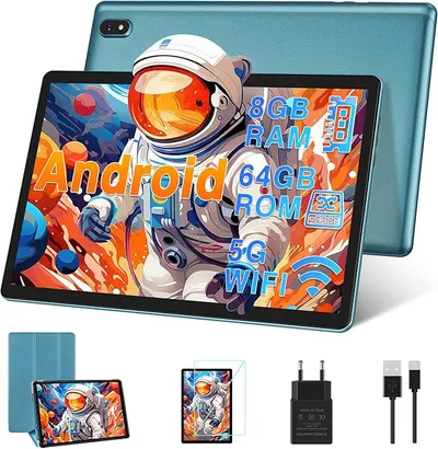 DMOAO Tablet 10 Pulgadas Android con 5G WiFi