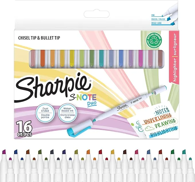 Sharpie S-Note Duo subrayadores pastel