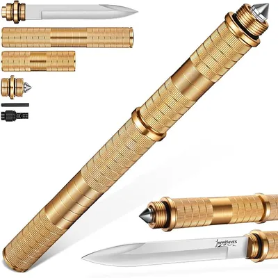 Cuchillo Japaknives Exteriores 5 en 1 Acero D2 para Aventuras al Aire Libre