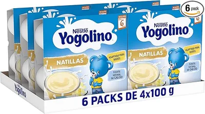 YOGOLINO NESTLÉ natillas sabor vainilla sin azúcar añadido