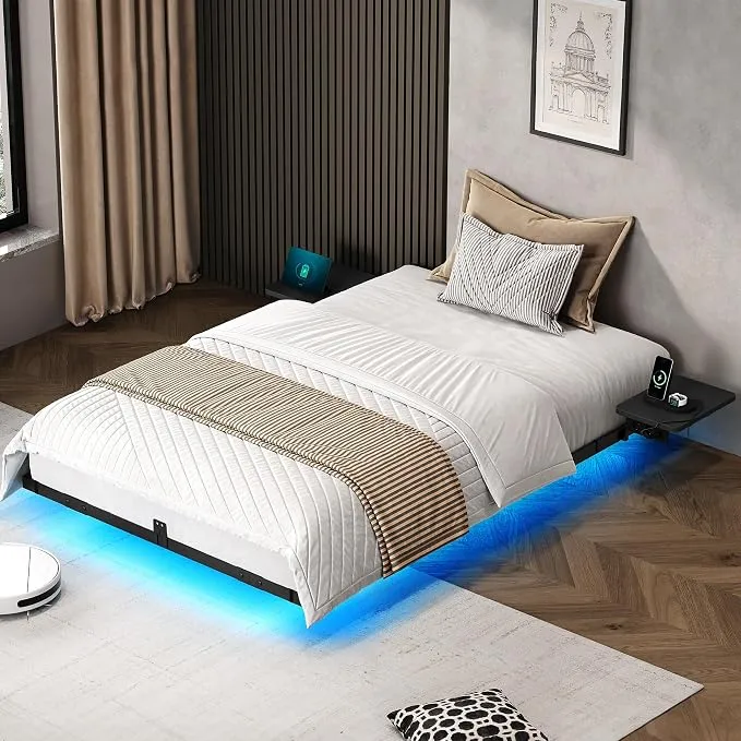 Cama YITAHOME LED con USB y Diseño Flotante