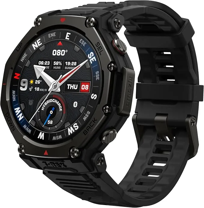 Amazfit T-Rex 3 Pro: Reloj Inteligente Todoterreno con Pantalla AMOLED de Zafiro