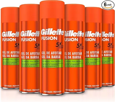 Gillette Fusion Gel de Afeitar Hombre Piel Sensible