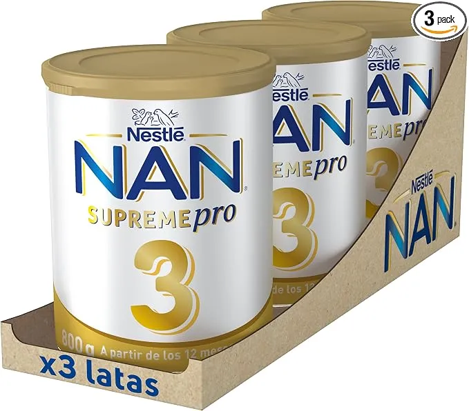 Nestlé NAN SUPREMEPRO 3 Leche de crecimiento en polvo (3x800gr)