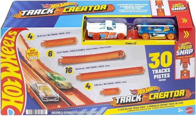 Hot Wheels Pack Deluxe Creator + 2 Coches de Juguete