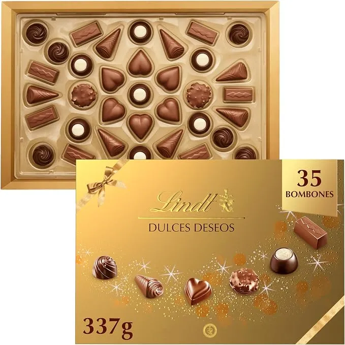 Lindt Dulces Deseos Caja de Bombones Surtidos para Regalar, 337g