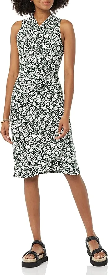 Amazon Essentials Vestido con Cruzado Falso