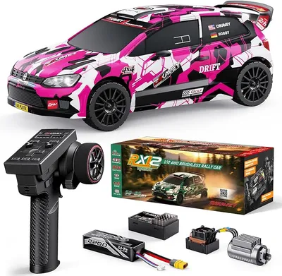 DIKAVEY Coche RC Deriva 4x4 Rosa 80 km/h