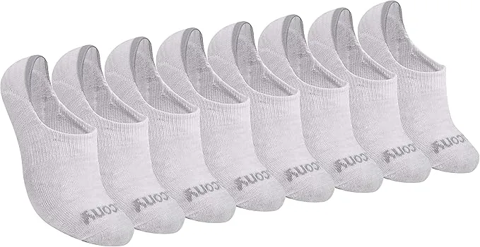Saucony No Show Cushioned Invisible Liner Socks, Calcetas con forro Mujer (Pack de 8)