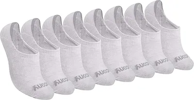 Saucony No Show Cushioned Invisible Liner Socks, Calcetas con forro Mujer (Pack de 8)