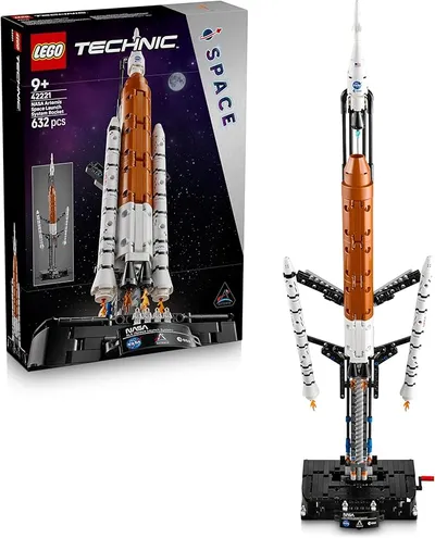 LEGO Technic Cohete del Sistema de Lanzamiento Espacial NASA Artemis - Juguete con Astronautas y Propulsión