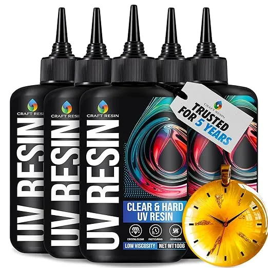 CRAFT RESIN 500g Resina UV Tipo Duro De Baja Viscosidad