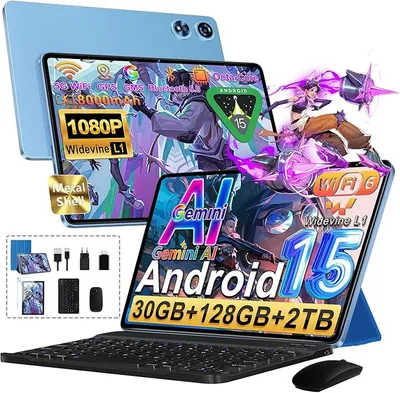 Tablet Android 15 Octa-Core 2.0 GHz