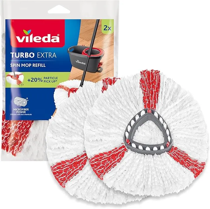 Pack 2 Recambios Originales Vileda Turbo para Suelos Duros