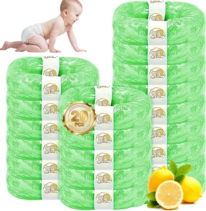 20 Recambios Originales para Cubo de Pañales con Aroma a Limón