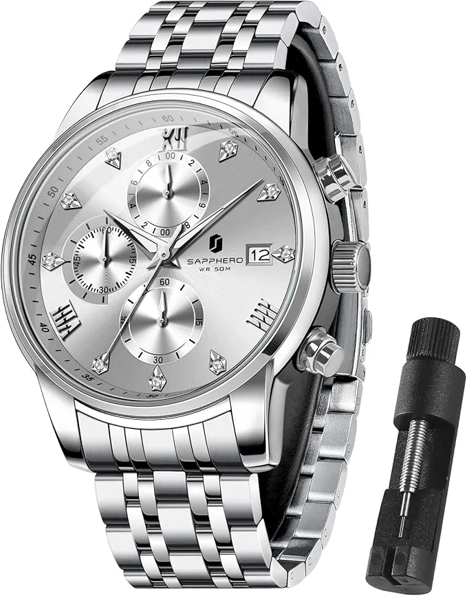 SAPPHERO Reloj de Pulsera de Silicona para Hombre