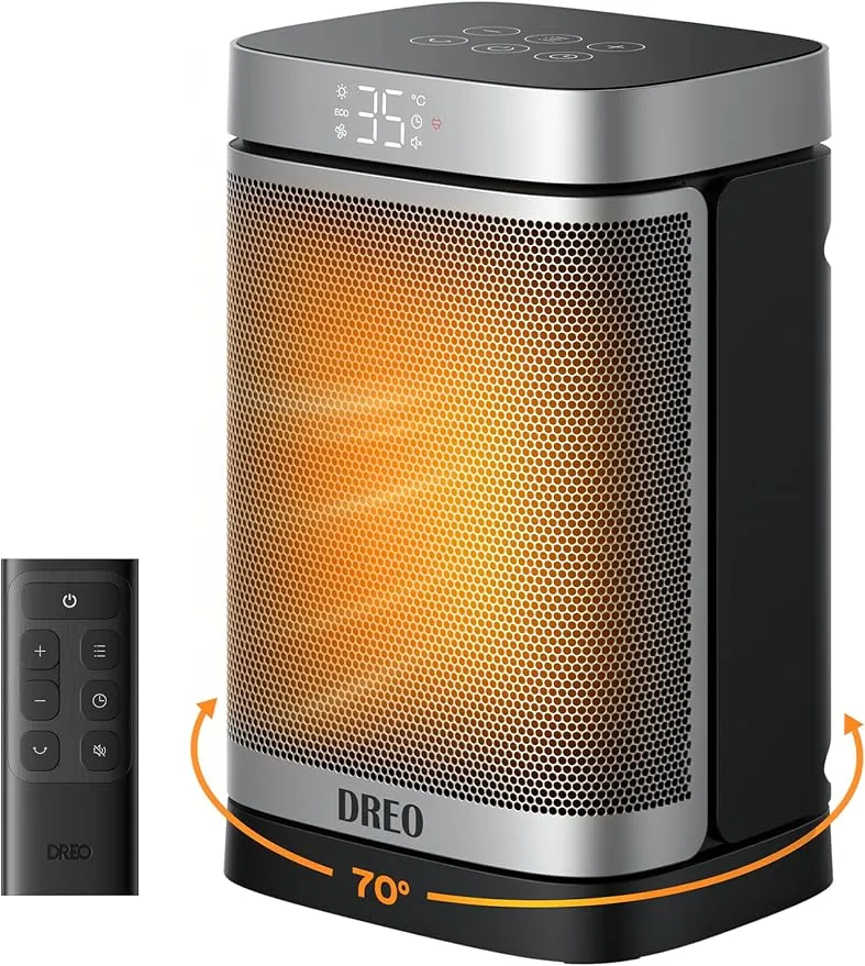 Calefactor Dreo Atom One con Control Remoto y Múltiples Modos