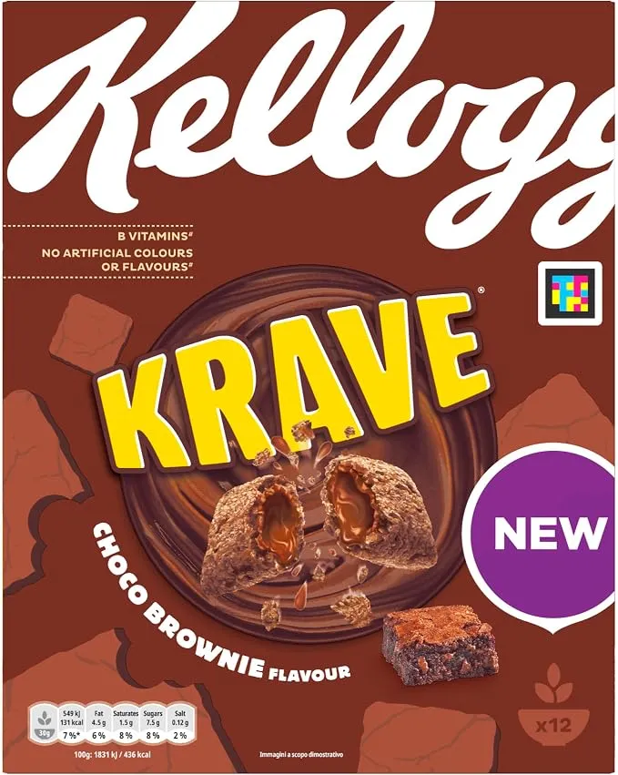 Kellogg's Krave Cereales Sabor Brownie Rellenos 375g