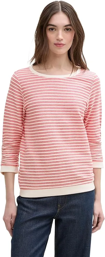 TOM TAILOR Denim Sudadera con Rayas para Mujer