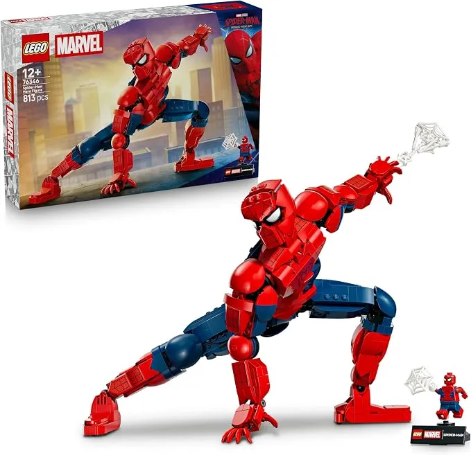LEGO Marvel Figura de Héroe: Spider-Man con Minifigura Coleccionable - Regalo para Niños 12+