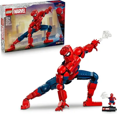 LEGO Marvel Figura de Héroe: Spider-Man con Minifigura Coleccionable - Regalo para Niños 12+