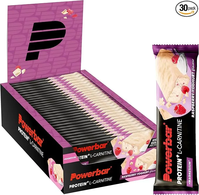 Barritas Proteicas Powerbar Protein Plus Yogur Frambuesa con L-Carnitina