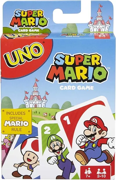 Mattel Games UNO Super Mario Bros, juego de cartas de UNO