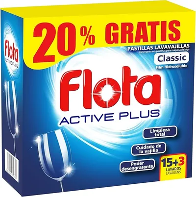 Pastillas lavavajillas FLOTA pack 15+3