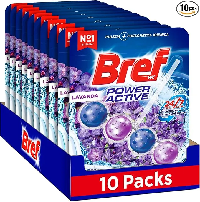 Bref Power Activ Lavanda: Limpiador de Inodoro con Aroma Envolvente y Protección Antical