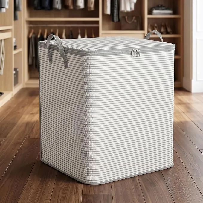 Armario Plegable 140L con Cremallera y Asas - Organización Perfecta
