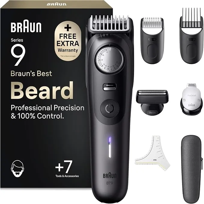 Braun Recortadora de Barba Series 9 BT9525 Titanio