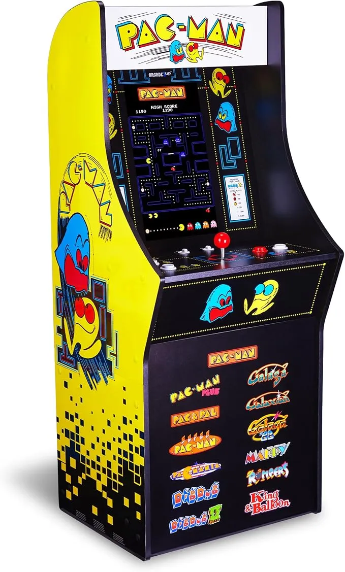 ARCADE1UP Pac-Man Classic SE Slim Edition: Máquina Arcade Retro Compacta con 13 Juegos