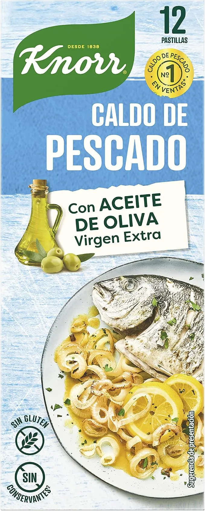 Knorr Caldo de Pescado en Pastillas (Pack de 12)