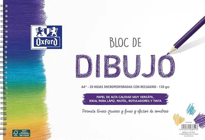 Oxford, Bloc Dibujo A4 Espiral
