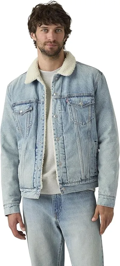 Chaqueta Levi's Sherpa Trucker Tipo 3 Hombre - Azul (Kentucky Blue Sherpa)