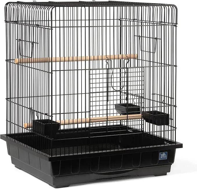 PREVUE PET PRODUCTS Jaula Cuadrada para Loros - Color Negro