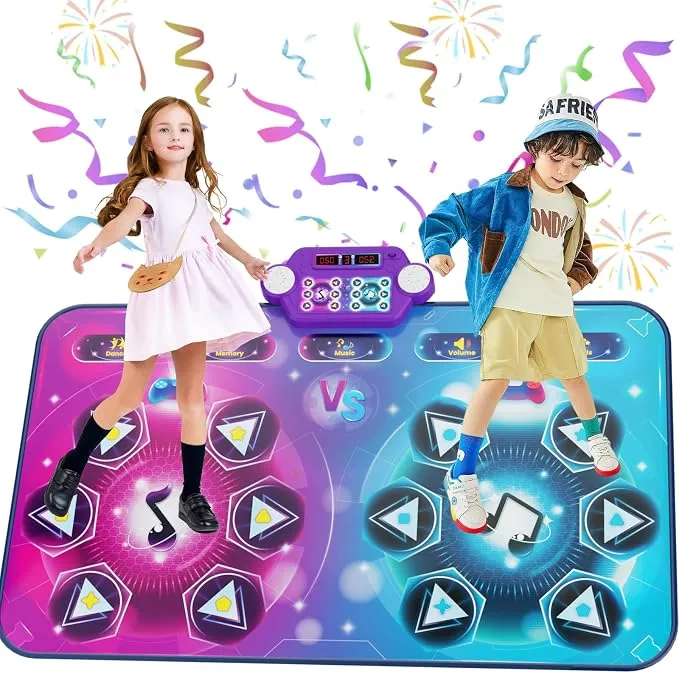 Maysida Alfombra de Baile Recargable para 2 Niños - Juguete Musical Interactivo